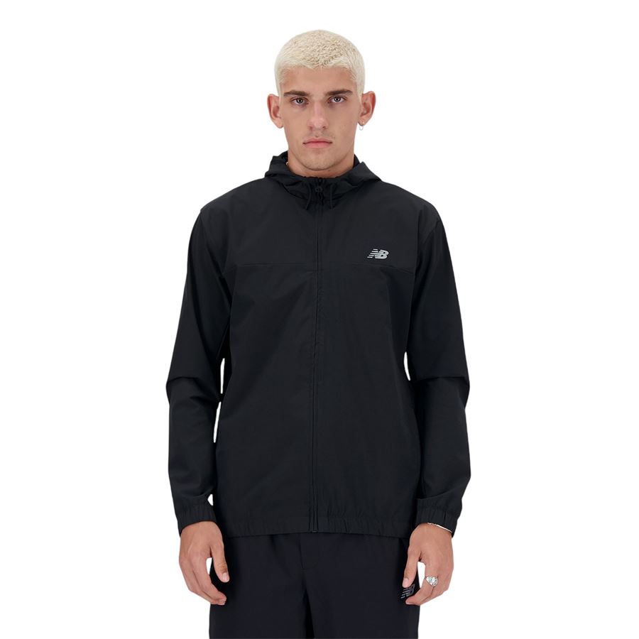Woven Full Zip Jacket New Balance | MJ41018BK
